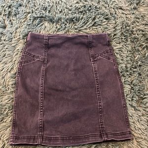Girls denim skirt with zipper